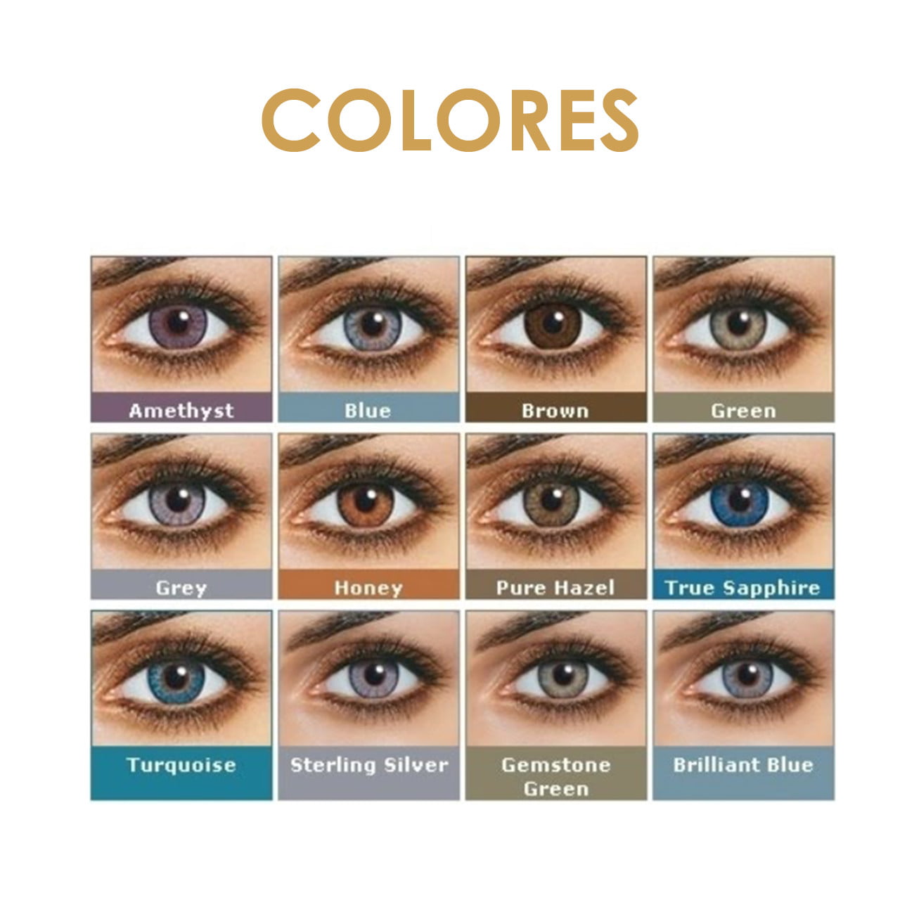 FreshLook ColorBlends Color Chart